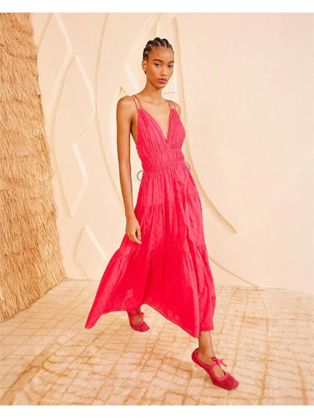 Ulla Johnson Freya Cosmos Pink Dress, $450 NWT, US 14 #2431